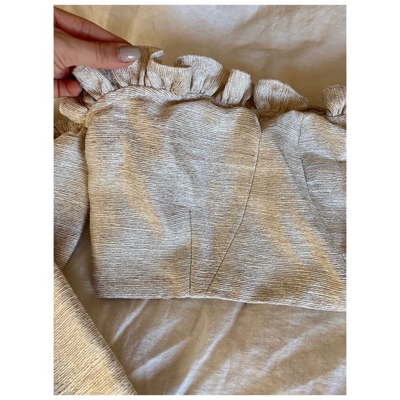 Asilio - off the shoulder cropped long sleeve top - Picture 4 of 6